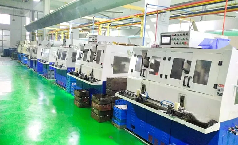 不锈钢轴承部件的 CNC 车间产线